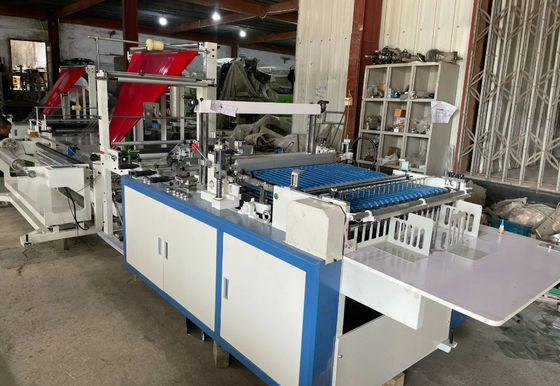 3.5KW 3면 밀폐 지퍼 가방 만드는 기계 고속 120pcs/min